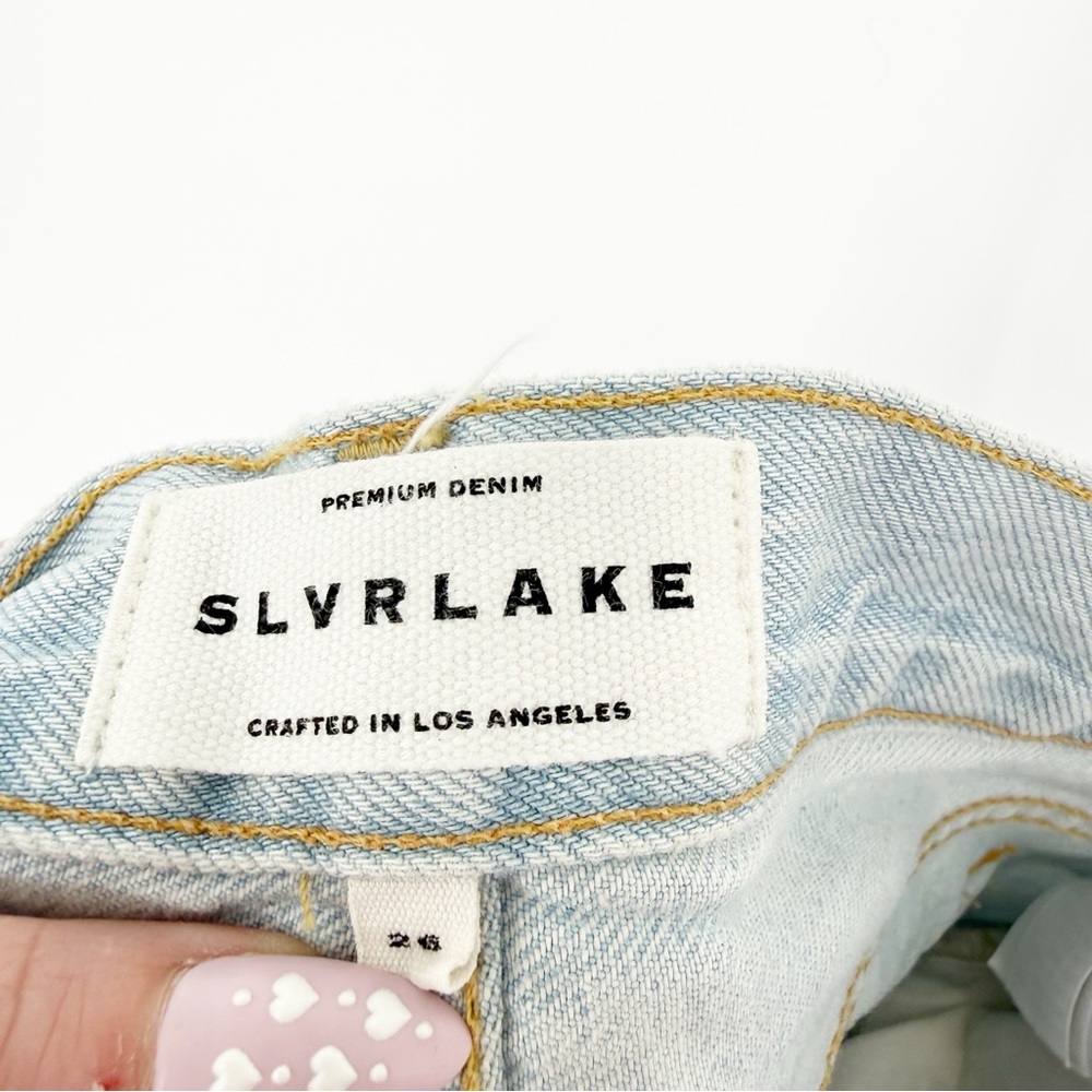 SLVRLAKE London Ankle Straight Leg Distressed Jeans 26 Blue‎ - Picture 7 of 8